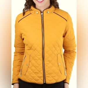 Yellow Zip Up Jacket